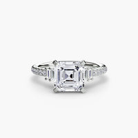 BW James Jewelers setting Solitaire with Pavé 4