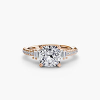 BW James Jewelers setting Solitaire with Pavé 4
