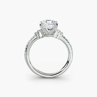 BW James Jewelers setting Solitaire with Pavé 4