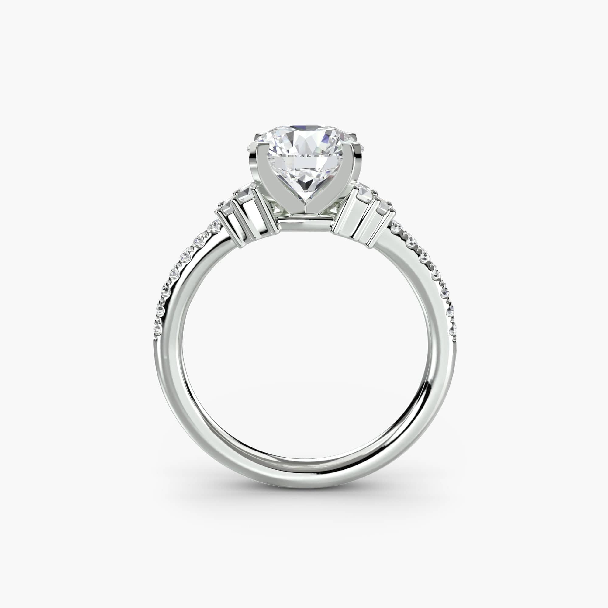 BW James Jewelers setting Solitaire with Pavé 4