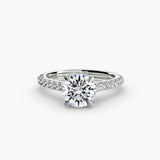 BW James Jewelers setting Solitaire with Pavé 5