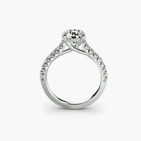 BW James Jewelers setting Solitaire with Pavé 5