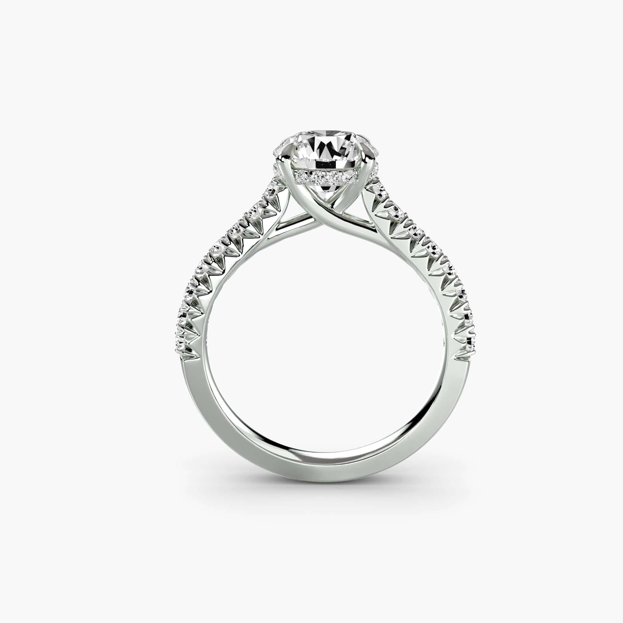 BW James Jewelers setting Solitaire with Pavé 5