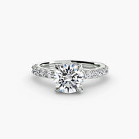 BW James Jewelers setting Solitaire with Pavé 6