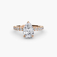 BW James Jewelers setting Solitaire with Pavé 6