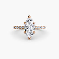 BW James Jewelers setting Solitaire with Pavé 6