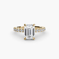 BW James Jewelers setting Solitaire with Pavé 6