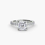 BW James Jewelers setting Solitaire with Pavé 6