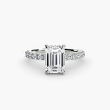 BW James Jewelers setting Solitaire with Pavé 6