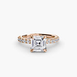 BW James Jewelers setting Solitaire with Pavé 6