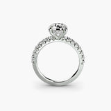 BW James Jewelers setting Solitaire with Pavé 6