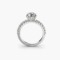 BW James Jewelers setting Solitaire with Pavé 6