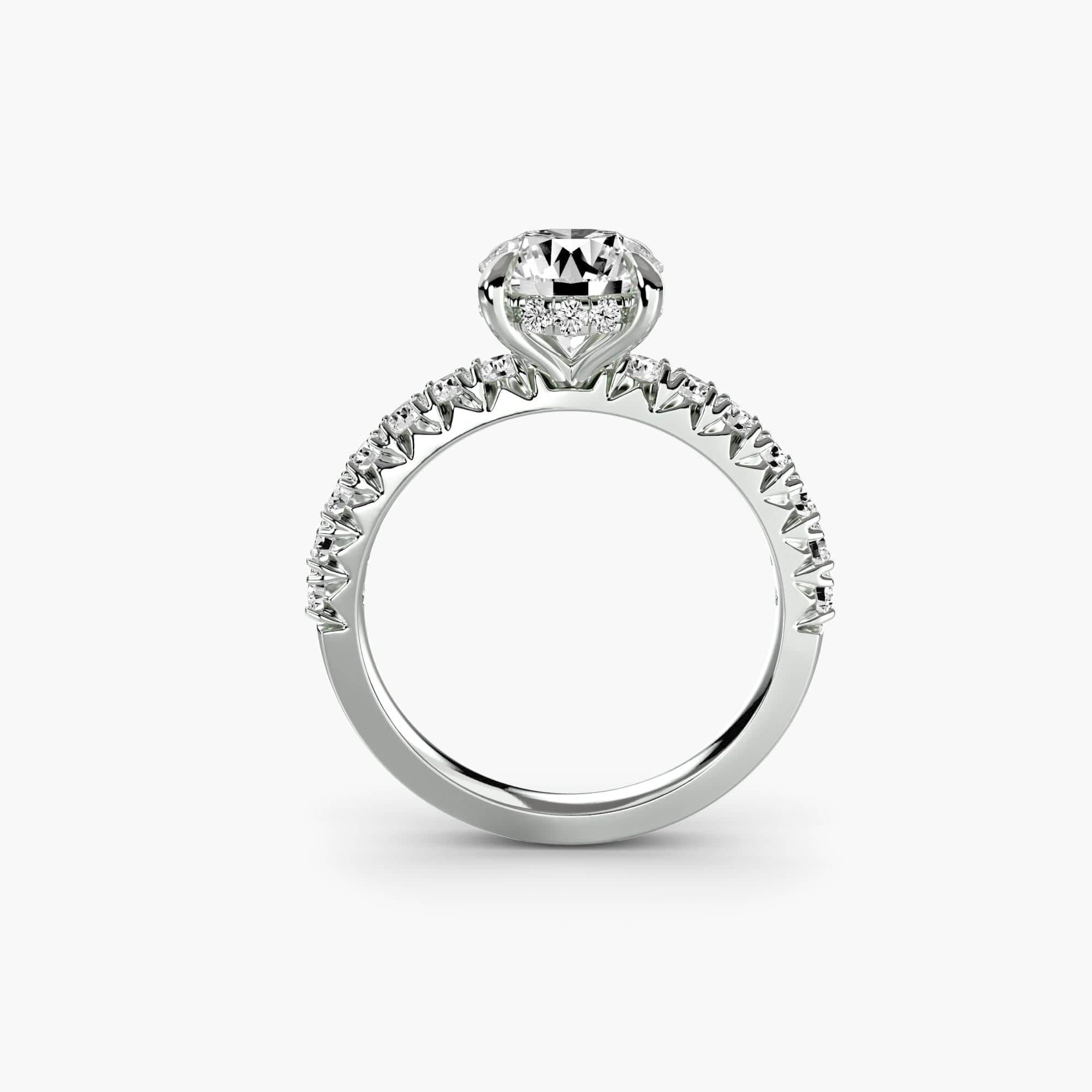 BW James Jewelers setting Solitaire with Pavé 6
