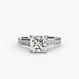 BW James Jewelers setting Solitaire with Pavé 7