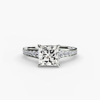 BW James Jewelers setting Solitaire with Pavé 7