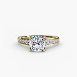 BW James Jewelers setting Solitaire with Pavé 7