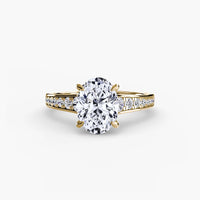 BW James Jewelers setting Solitaire with Pavé 7