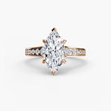 BW James Jewelers setting Solitaire with Pavé 7