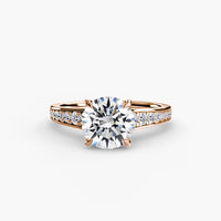 BW James Jewelers setting Solitaire with Pavé 7
