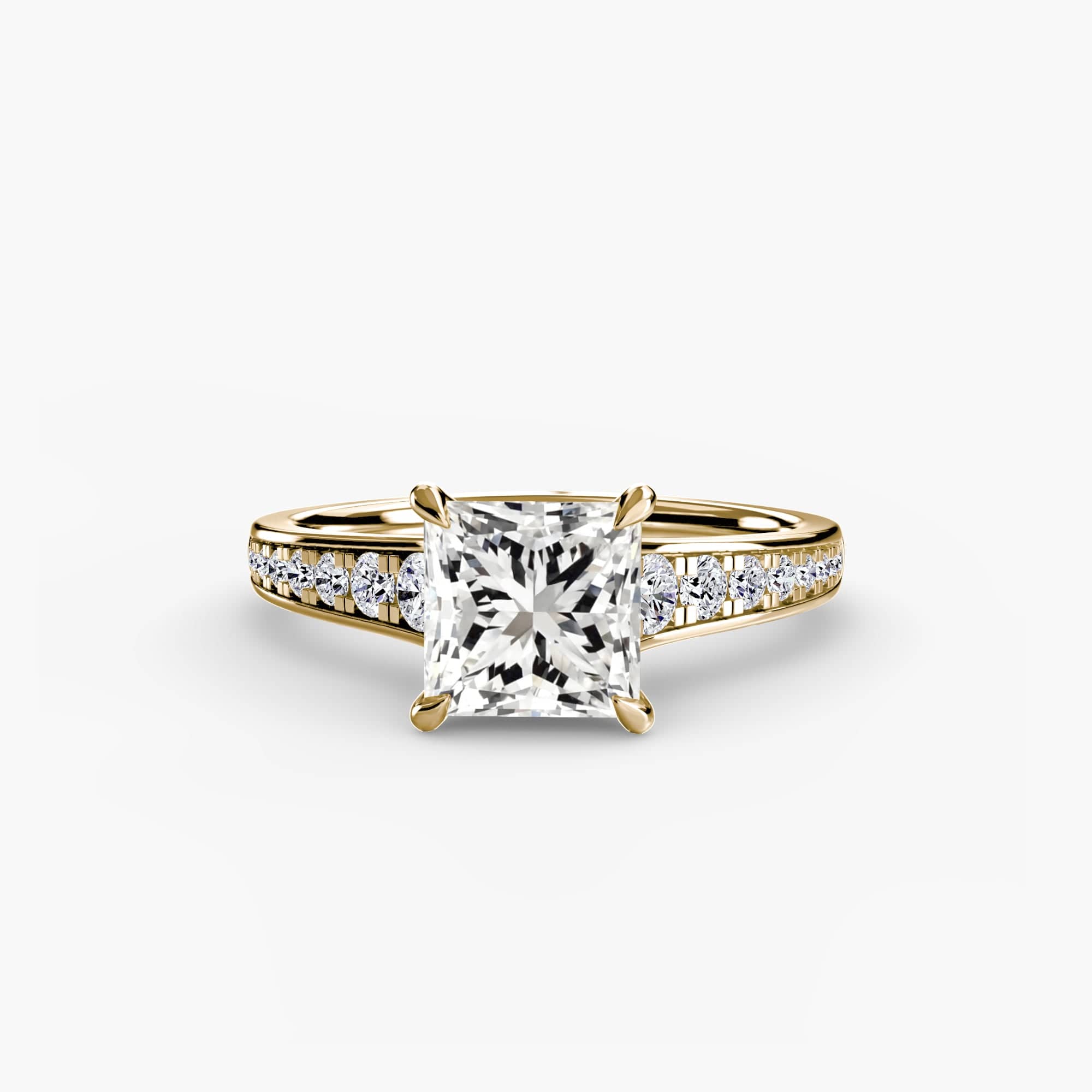 BW James Jewelers setting Solitaire with Pavé 7