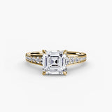 BW James Jewelers setting Solitaire with Pavé 7