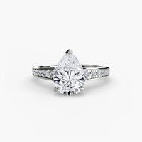 BW James Jewelers setting Solitaire with Pavé 7