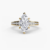 BW James Jewelers setting Solitaire with Pavé 7