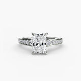 BW James Jewelers setting Solitaire with Pavé 7