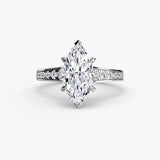 BW James Jewelers setting Solitaire with Pavé 7