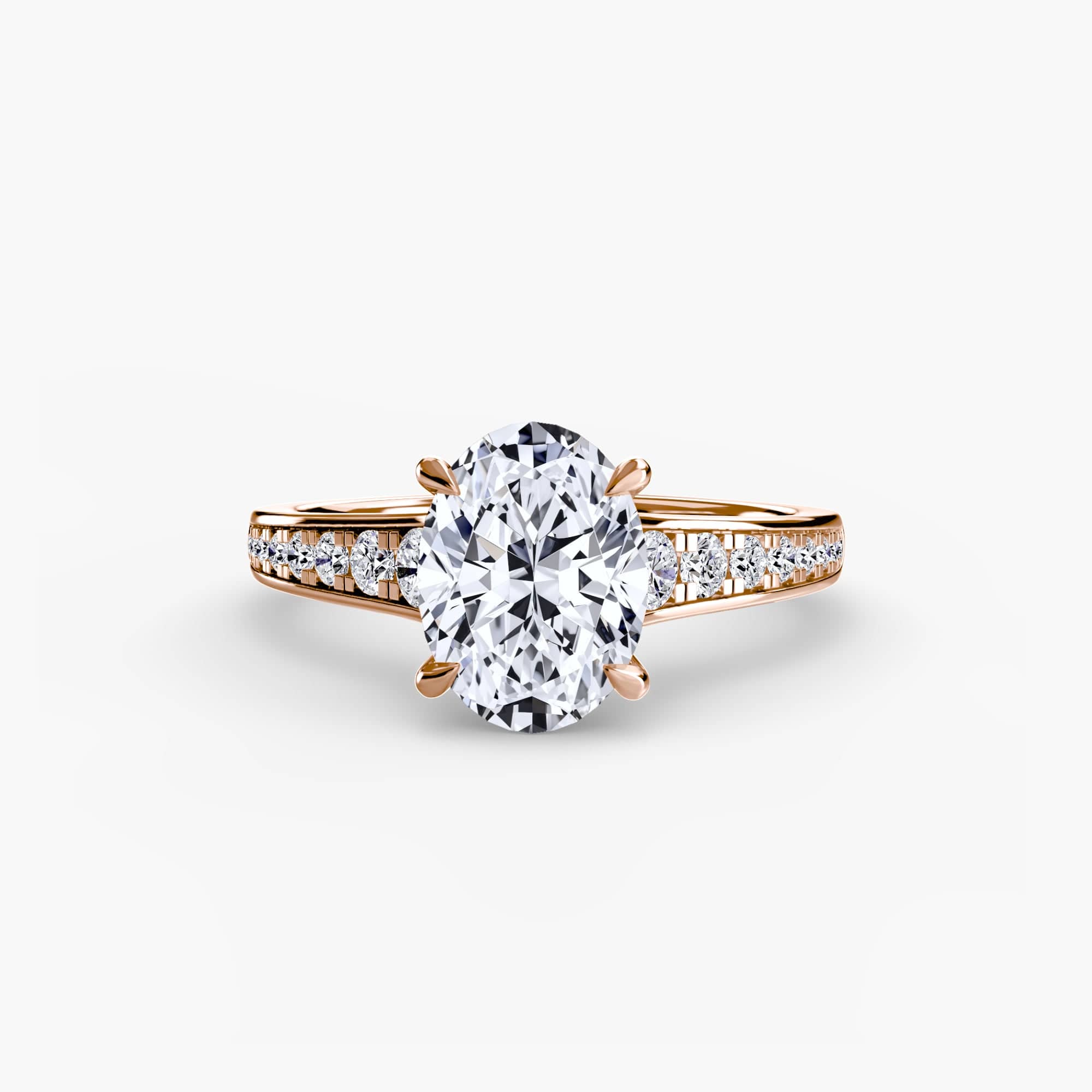BW James Jewelers setting Solitaire with Pavé 7