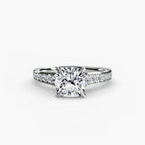 BW James Jewelers setting Solitaire with Pavé 7