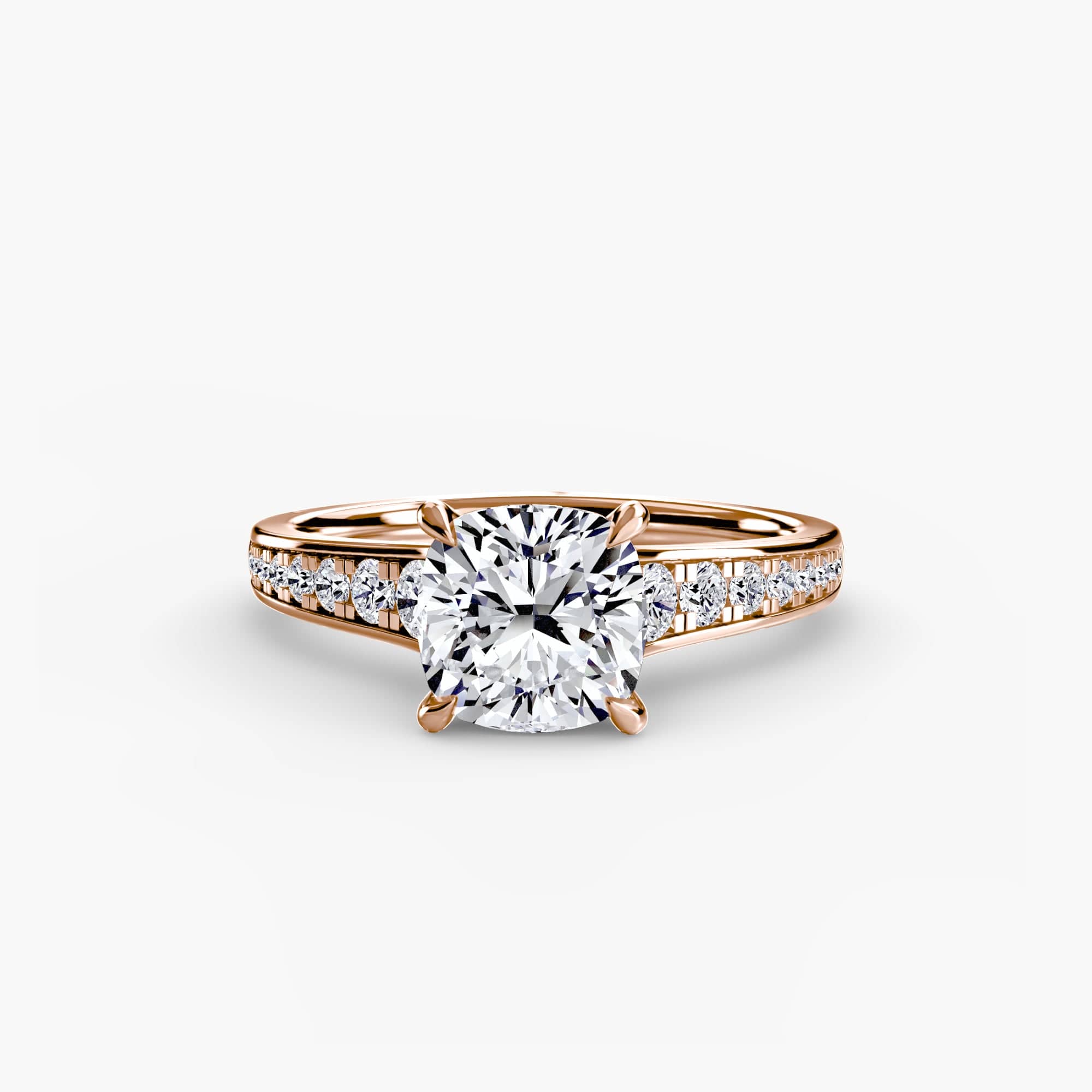 BW James Jewelers setting Solitaire with Pavé 7