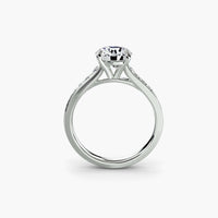 BW James Jewelers setting Solitaire with Pavé 7