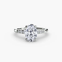 BW James Jewelers setting Solitaire with Shoulder Accents
