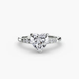 BW James Jewelers setting Solitaire with Shoulder Accents