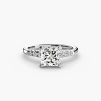 BW James Jewelers setting Solitaire with Shoulder Accents