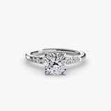 BW James Jewelers setting Solitaire with Shoulder Accents
