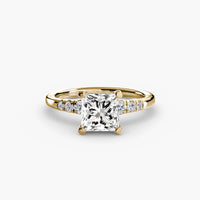 BW James Jewelers setting Solitaire with Shoulder Accents