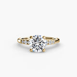 BW James Jewelers setting Solitaire with Shoulder Accents