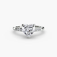 BW James Jewelers setting Solitaire with Shoulder Accents