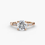 BW James Jewelers setting Solitaire with Shoulder Accents