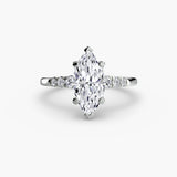 BW James Jewelers setting Solitaire with Shoulder Accents