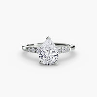 BW James Jewelers setting Solitaire with Shoulder Accents