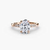 BW James Jewelers setting Solitaire with Shoulder Accents