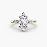 BW James Jewelers setting Solitaire with Shoulder Accents