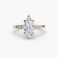 BW James Jewelers setting Solitaire with Shoulder Accents