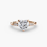 BW James Jewelers setting Solitaire with Shoulder Accents