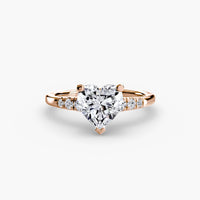 BW James Jewelers setting Solitaire with Shoulder Accents