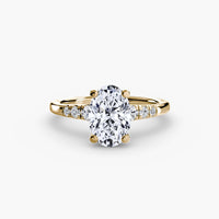 BW James Jewelers setting Solitaire with Shoulder Accents