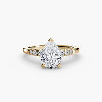 BW James Jewelers setting Solitaire with Shoulder Accents